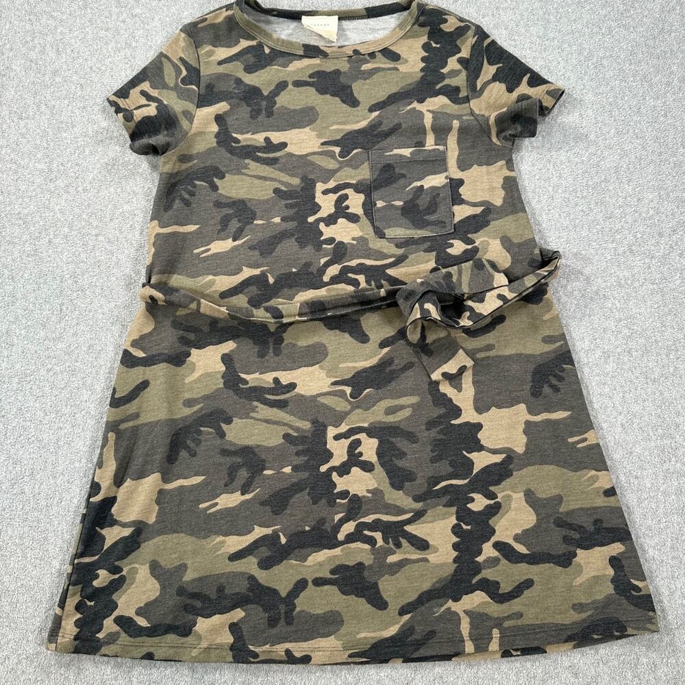 Harper Heritage Camouflage Tee Shirt Dress Women's X-Small Short Sleeve Belted